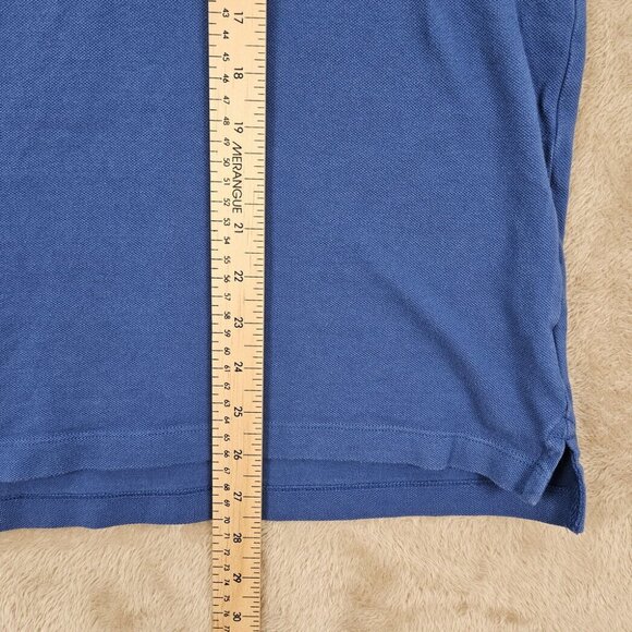 Gap All Day Pique Polo Shirt Golf Blue Outdoor Short Sleeve Men's Size M Casual - Picture 4 of 10